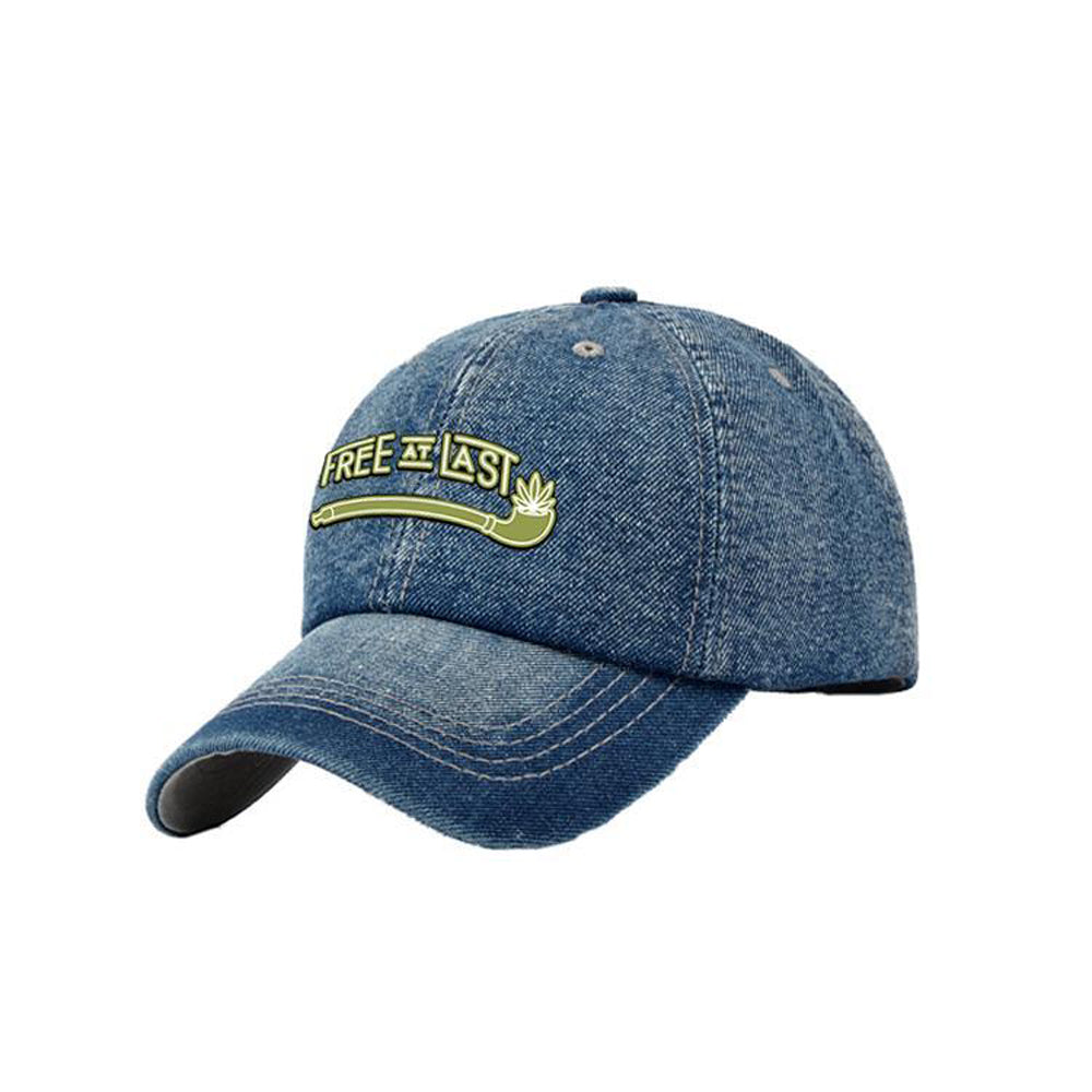 Washed Denim Baseball Cap - Unisex