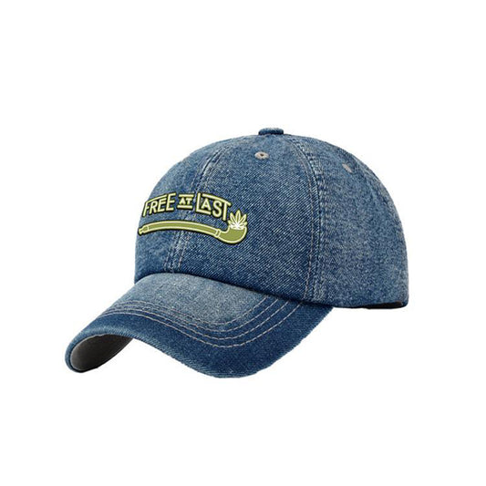 Washed Denim Baseball Cap - Unisex